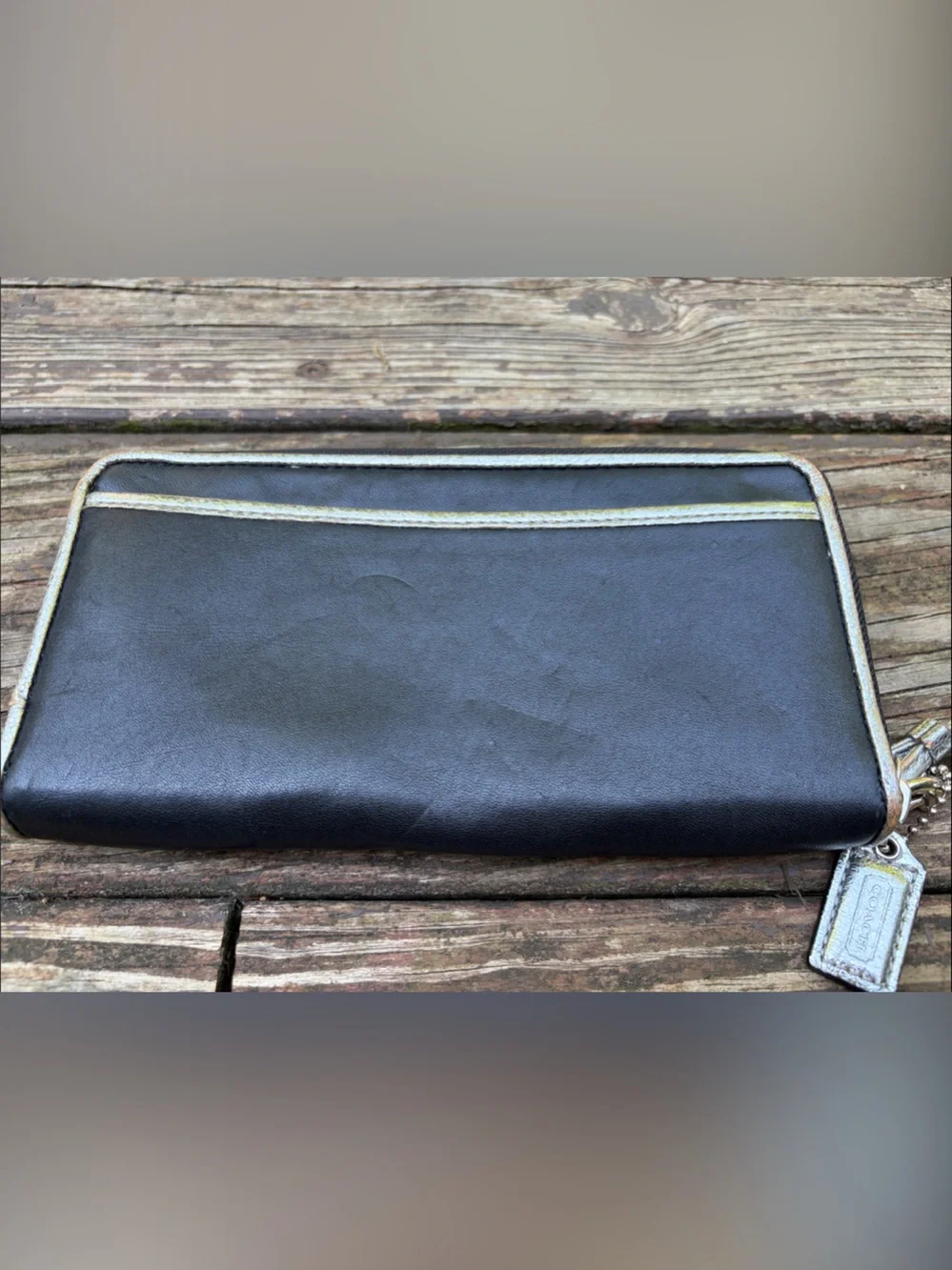 Coach sleek black